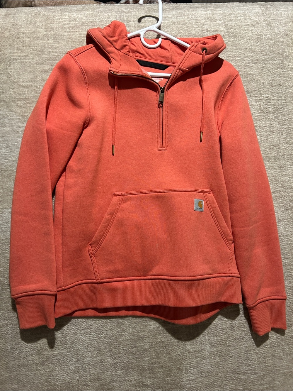 Carhartt women’s Coral Half-Zip Hooded Sweatshirt